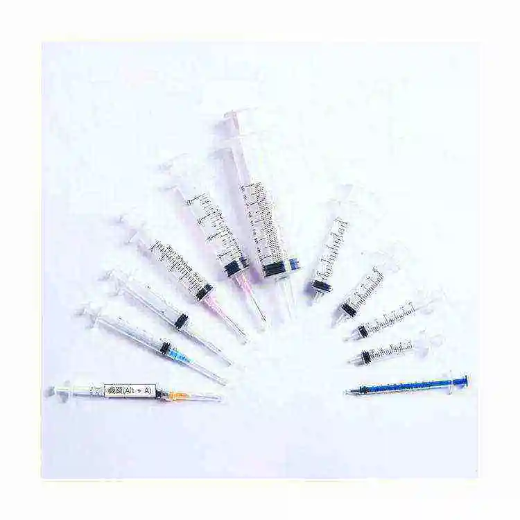 Manufacturer china wholesale medical injection human animal use disposable sterile syringe with hypodermic needle