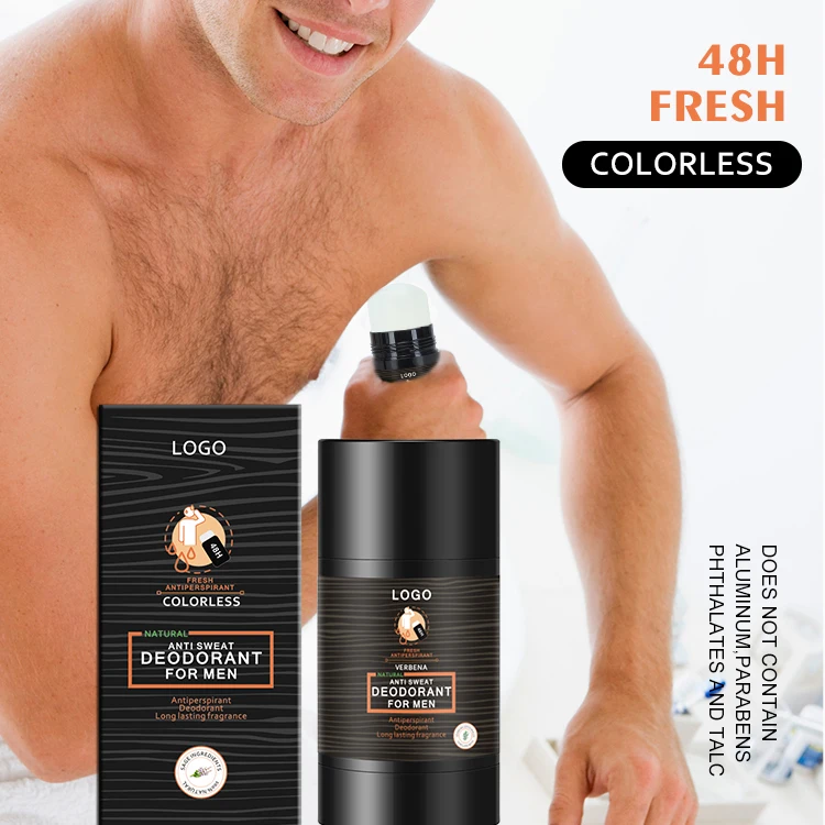 private label ECO 55g antiperspirant men fragrance armpit deodorant