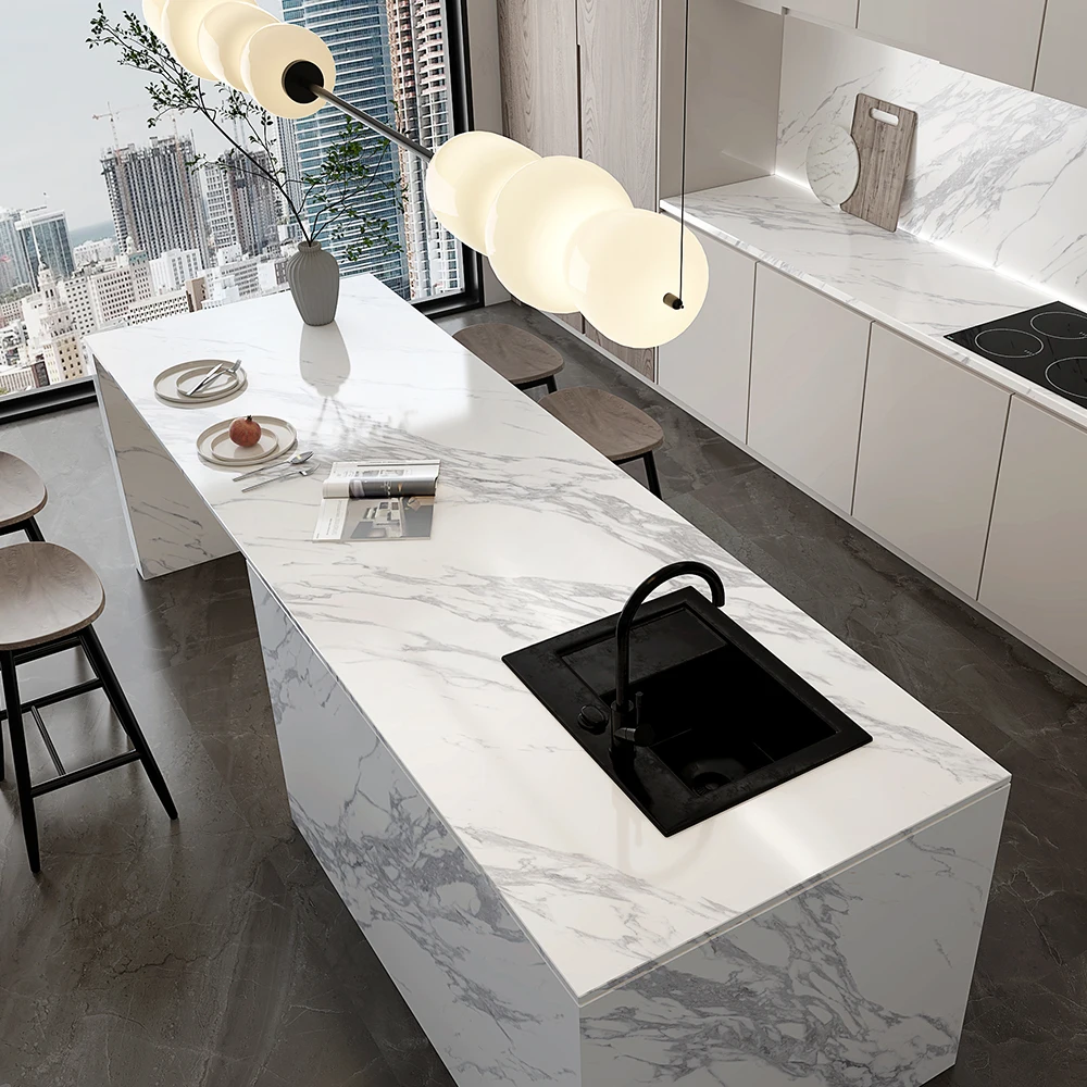 1600*3200 Porcelain Tiles Floor Designs Marble Sintered Stone Artificial Glazed Slab Table Top Wall Porcelain Countertop