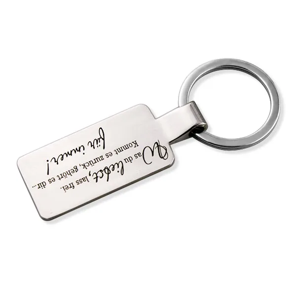 High quality supplier professional wholesale custom logo blank silver metal key chains