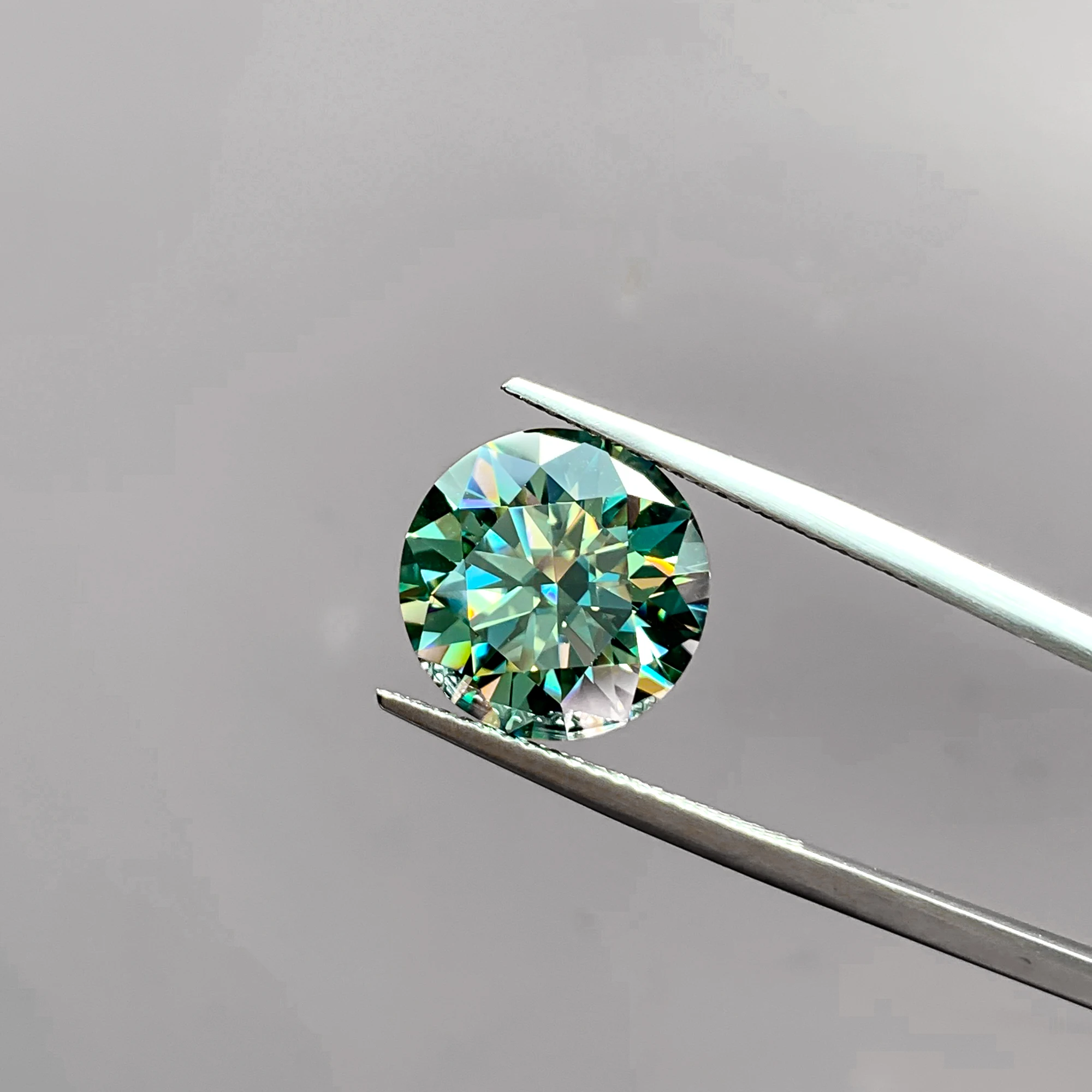 factory price round shape dark green wholesale moissanite dropshipping grillz diamond loose