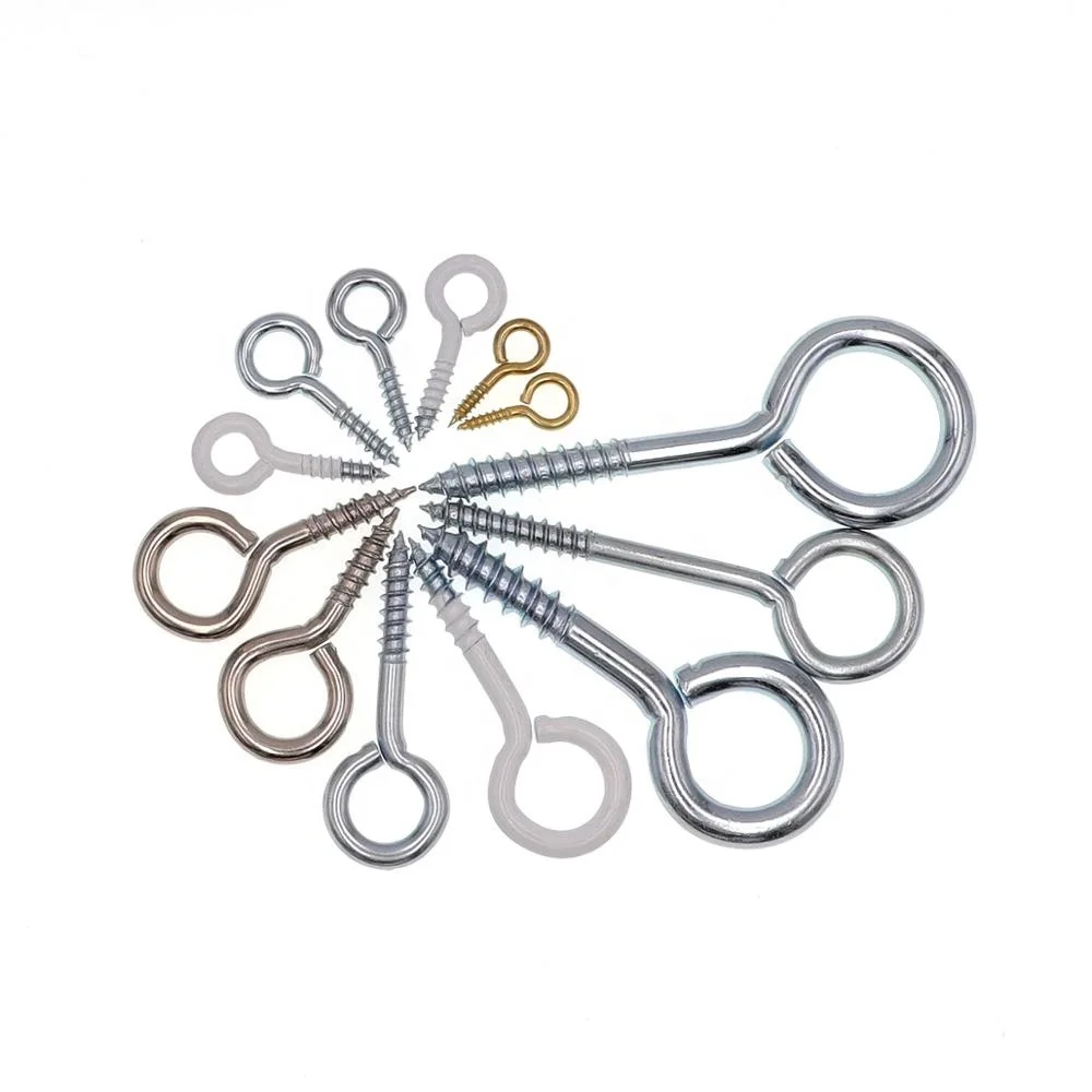 Hot sale ring galvanized metal stainless steel closed eye hook screw