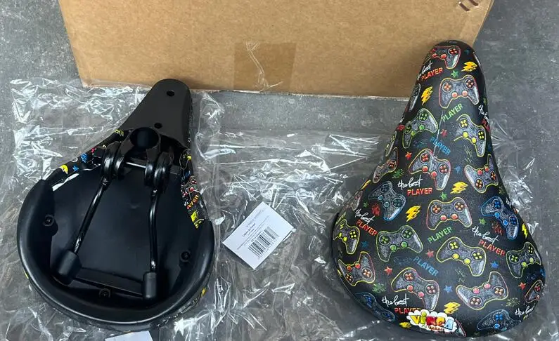 bicycle parts kids bike saddle leather child bicycle seat ready for shipment