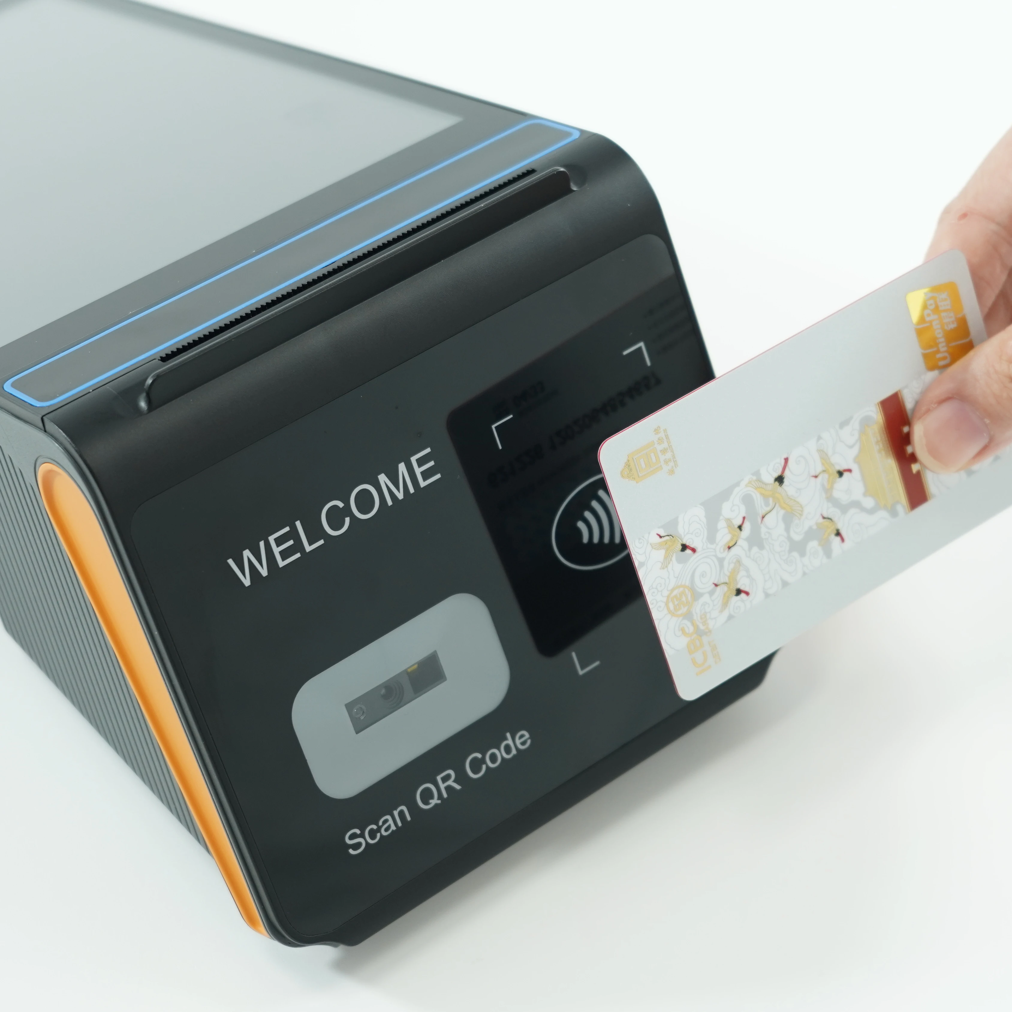 Android 12 All-in-One Mobile POS Tablet Handheld SDK Functionality with NFC Bluetooth 80mm Printer Terminal System