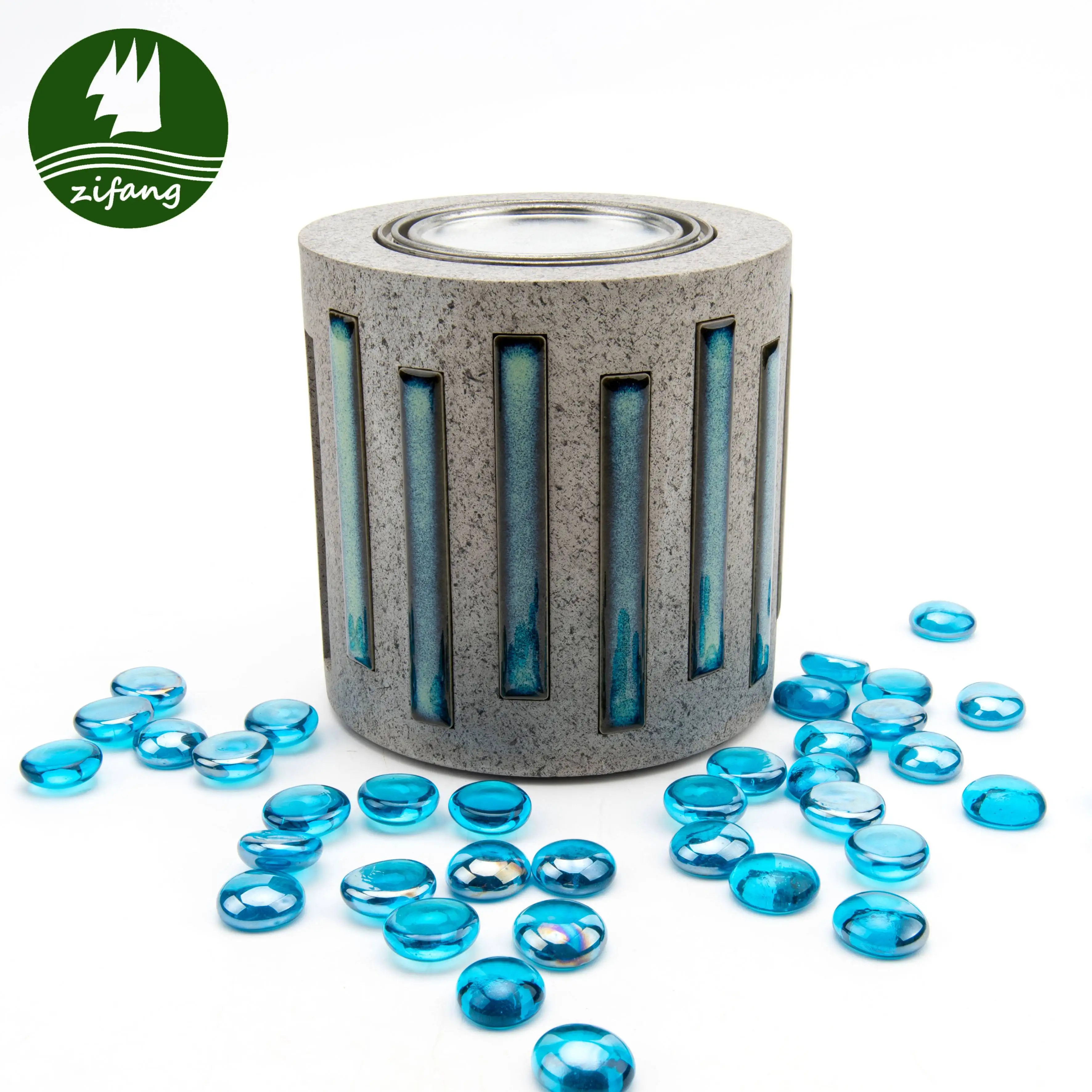 Embedded Independent Table Decorated Fire Pit Round Table Fireplace Living Room Bioethanol Fire Bowl