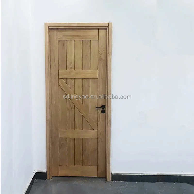 Custom solid wood retro double shop door idyllic original wooden door clothing store Bar Cafe home stay wooden door