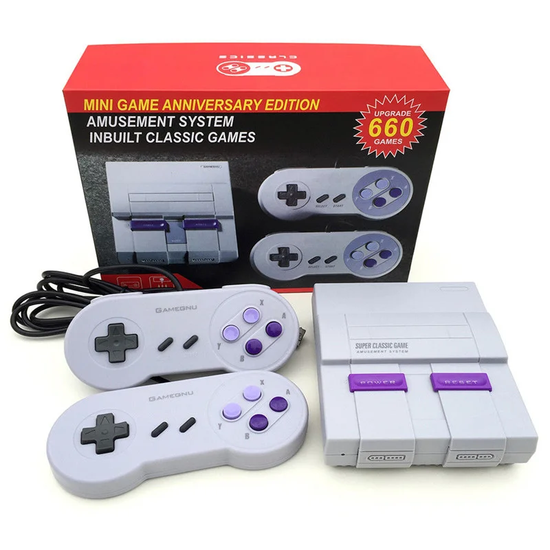 Factory Price Amusement System Retro Super Mini 660 Games Player Classic 8 Bit Family TV Wired Controller Video Game Machine