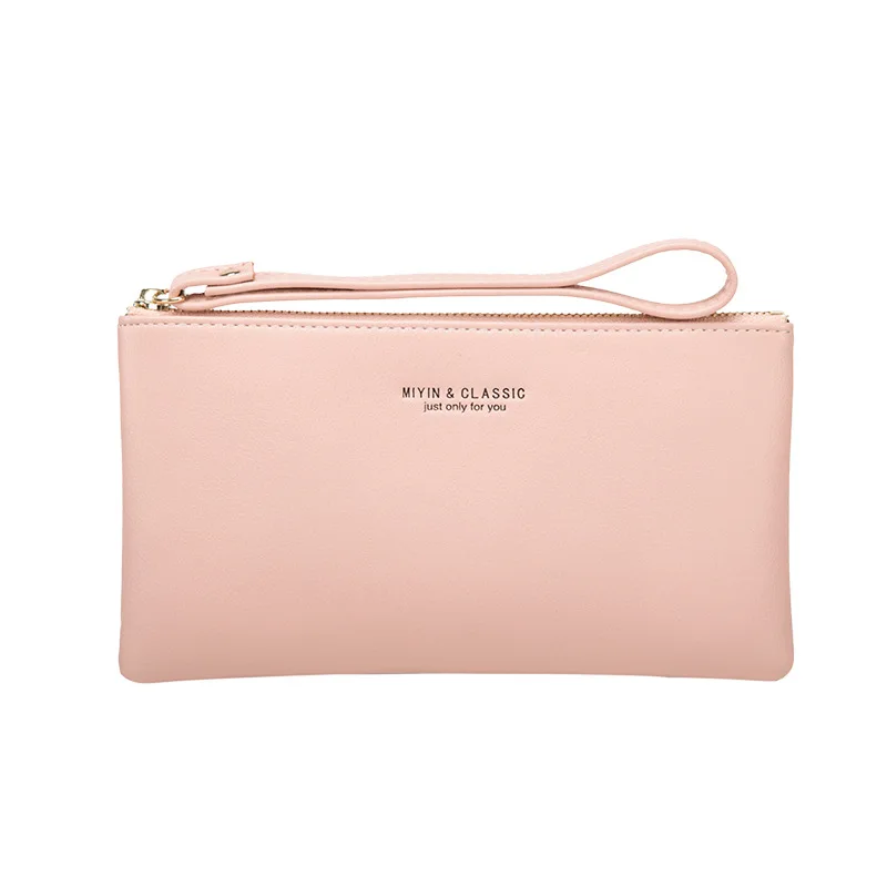 Лидер продаж женский клатч кошелек милый маленький Маленький кожаный на молнии для девочек