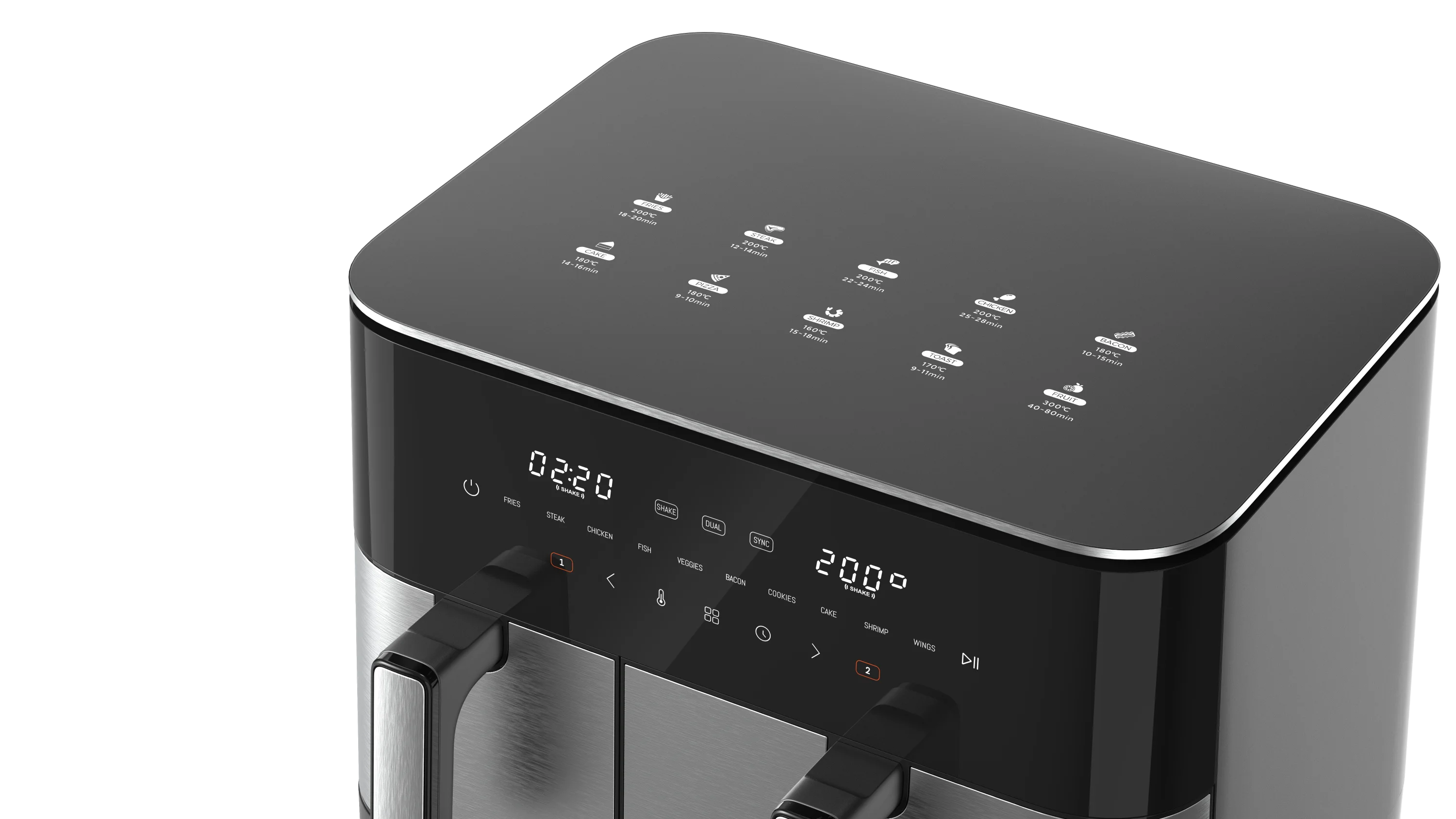 11L large capacity dual-core oil-free air fryer factory multifunctional home commercial grill air frye