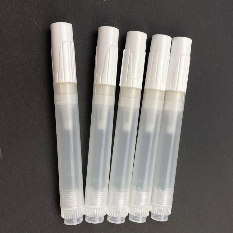 Manufacturer 6.5mm Chisel  tip size transparent barrel empty refillable marker for paint pen