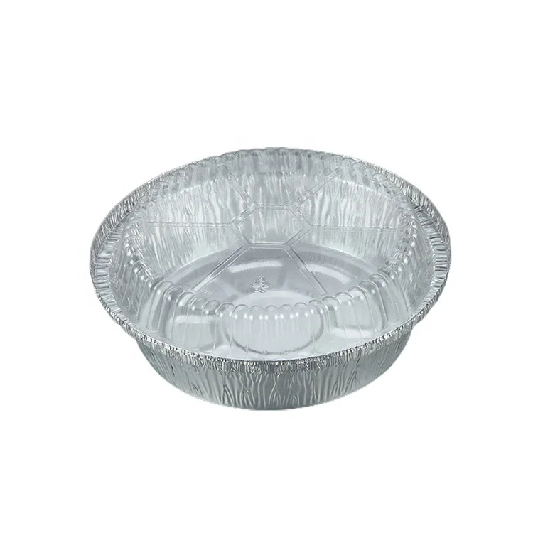 Алюминиевые контейнеры, круглый контейнер из фольги, одноразовый контейнер из алюминиевой фольги