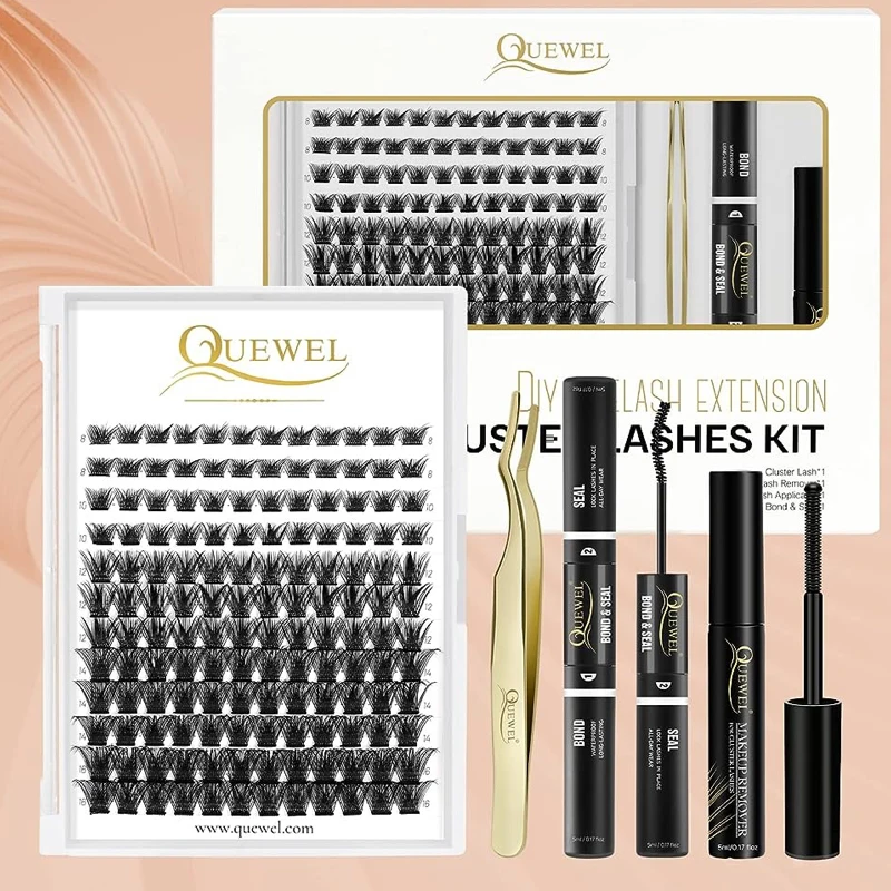 Cluster Wispy Extension self grafting Handmade lash extension black Fluffy Lash Kit diy lashes clusters korea pbt silk
