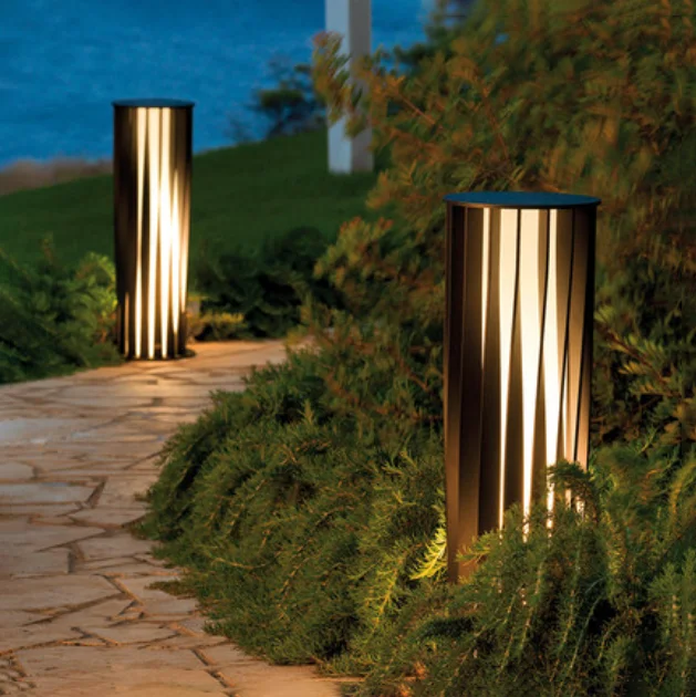 IP65 modern shutter modeling creative design Street courtyard pillar led 0.8m lawn passage garden light
