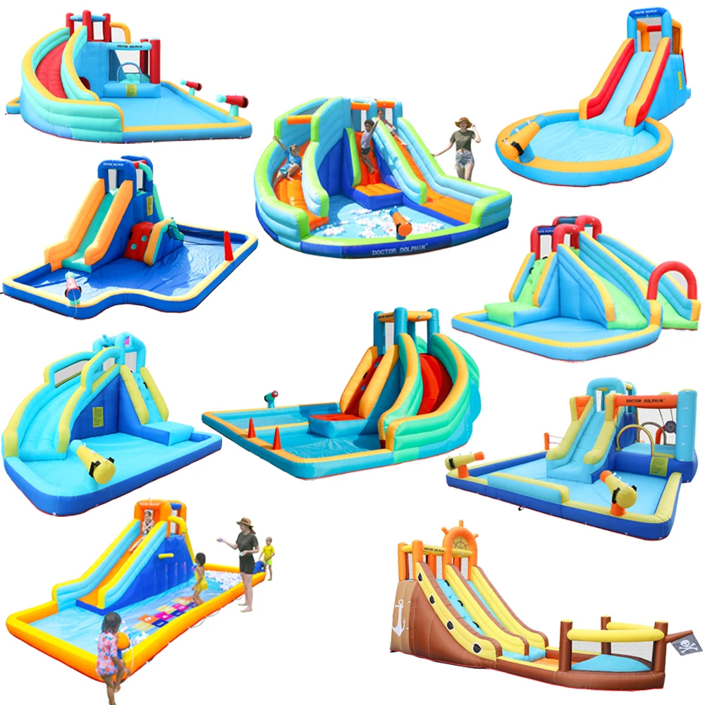Doctor Dolphin new design kids water slide bouncy castles commercial bounce house bouncing castles inflatable Jumping castle