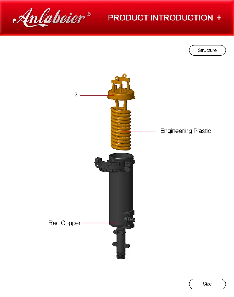 5kw finned tubular 500w u shaped 48v tube with thermostat 400w 24v dc heating for solar flange immersion heater element