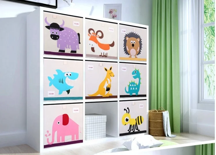 2019 новый современный простой мультяшный нетканый детский шкаф для хранения