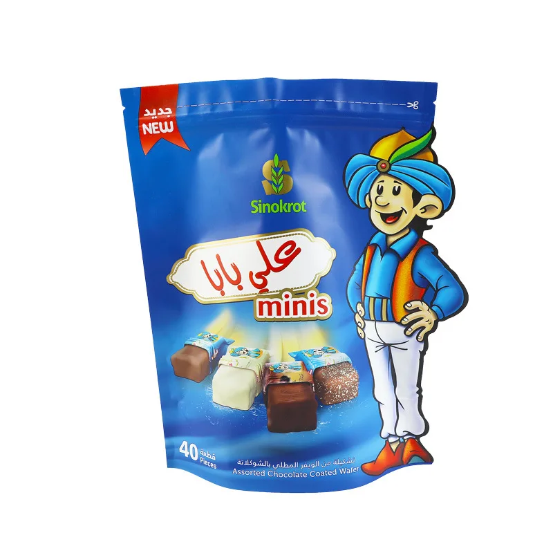 Low MOQ Laminating Plastic Bag Food Grade Snack Bag With Zipper Custom Aluminum Foil Mylar Cookies Bags Packaging With Logo