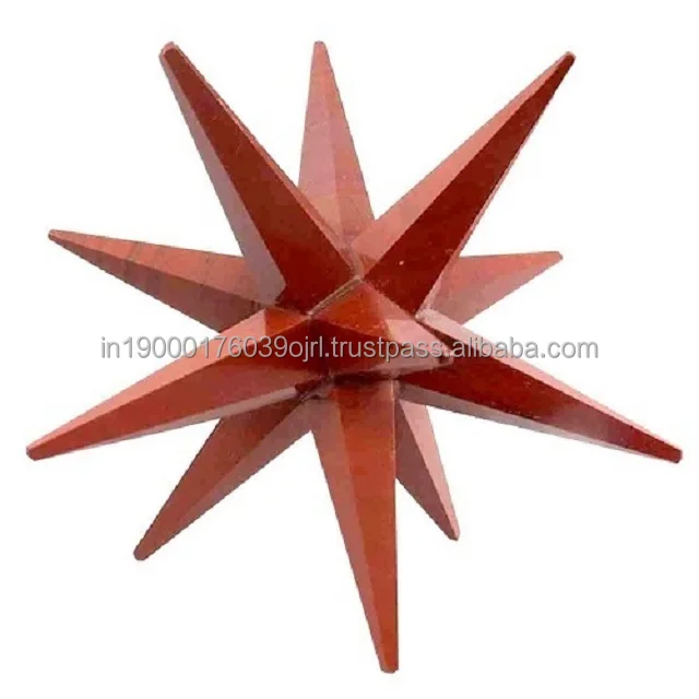 Best Selling Natural Agate Stone Gemstone Sodalite Crystal 12 Point Healing Crystals Merkaba Star for
