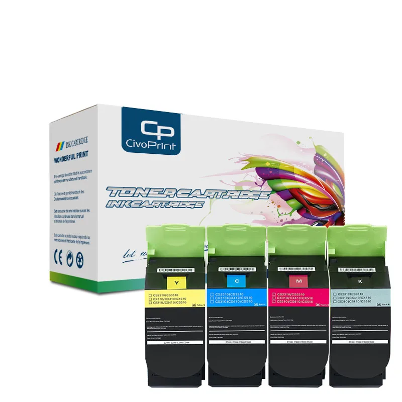 Высокопроизводительный совместимый тонер-картридж CS421 CS521 CS622 CX421 CX522 CX622 CX625 для Lexmark 78C3XC0 78C3XY0 78C3XM0