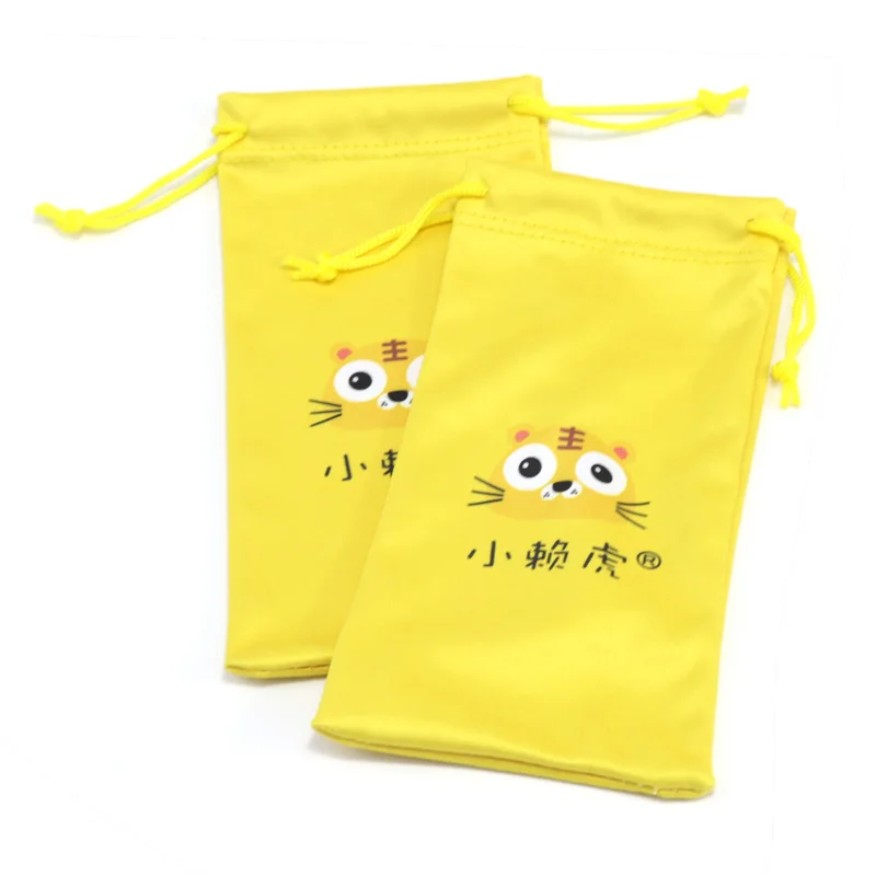 OEM Factory 4 Color Print Camera Flower Microfiber Sunglasses Pouch For Free Gift