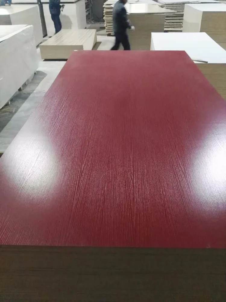 High quality 3mm 4mm 5mm 6mm 9mm 12mm 15mm 18mm melamine white laminated fiber boards front Wood MDF HDF board for Furniture