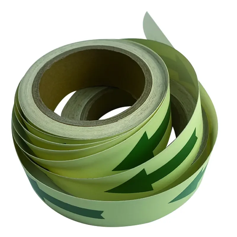 Custom Retro Neon Blue Green Glow in the dark vinyl Glowing Luminous Tape for Escape Indication