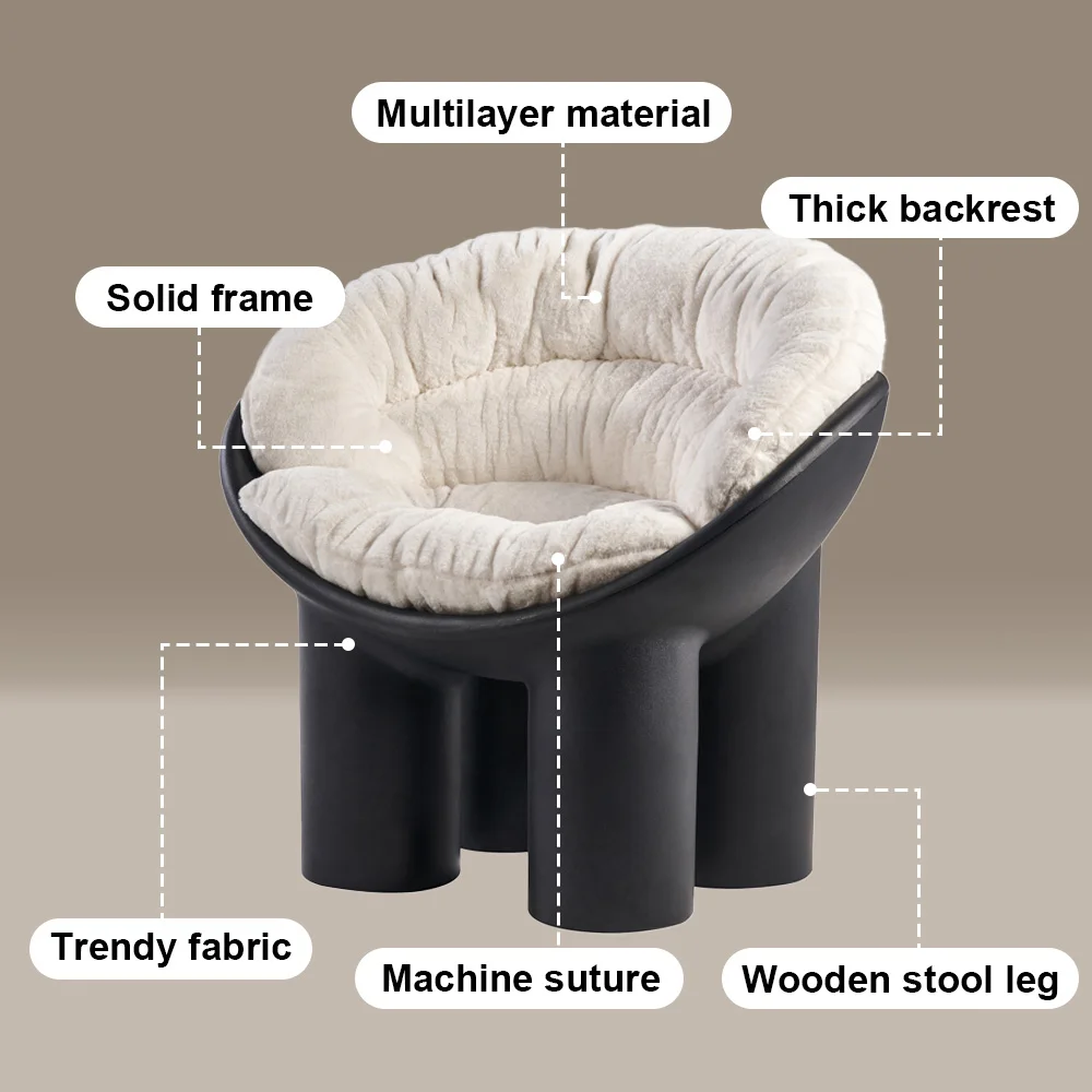 Multicolor Accent Chair Nordic Velvet Chairs Elephant Leg Simple Designs Modern Design Plastic Chairs For Sale