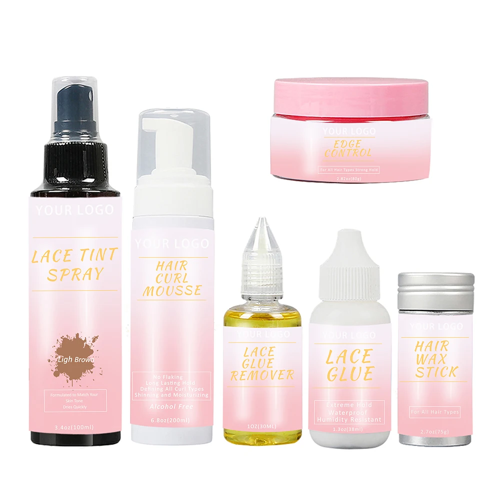 Hot Selling Lace Wig Kit Waterproof Lace Glue Remover Private Label Lace Tint Spray