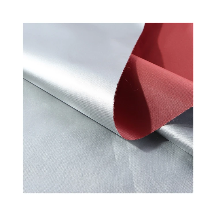Newly Designed 100% Polyester Taffeta Waterproof And Light-Proof Silver Glue Coating Outdoor Tent Cloth