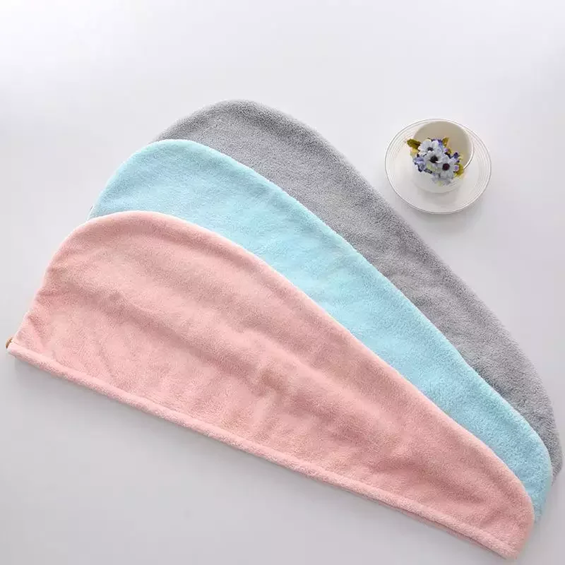 High Quality hair turban towel microfibre hair towel wrap custom logo