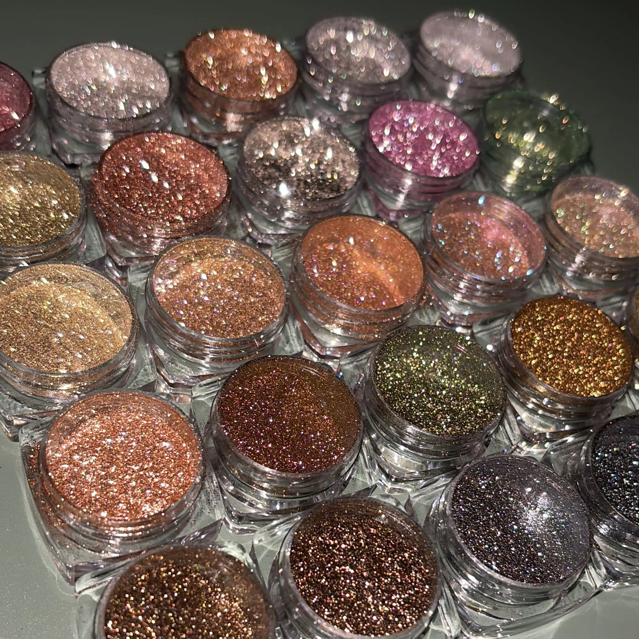 Holographic Eye Shadow Vegan Cosmetic Powder Diamond Metallic High Pigments Glitter Duochrome Shimmer Loose Powder Eyeshadow