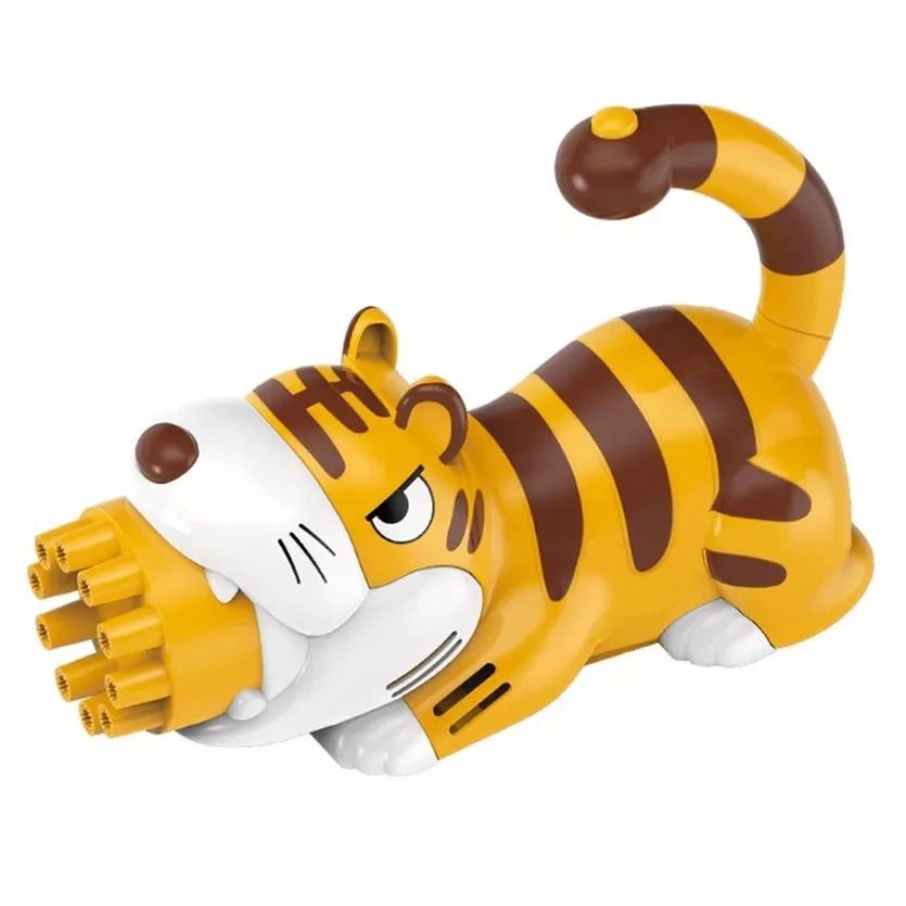 Pistola De Burbujas Electric Automatic Water Bubble Machine Gun Toy Children Tiger Soap Bubble Guns Toys For Kid