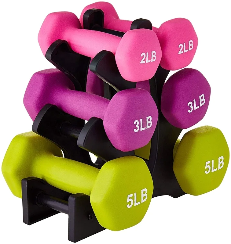 Highest Quality Weights Pink Women Fitness Vinyl Coated Durable Dumbbell for Home Gym