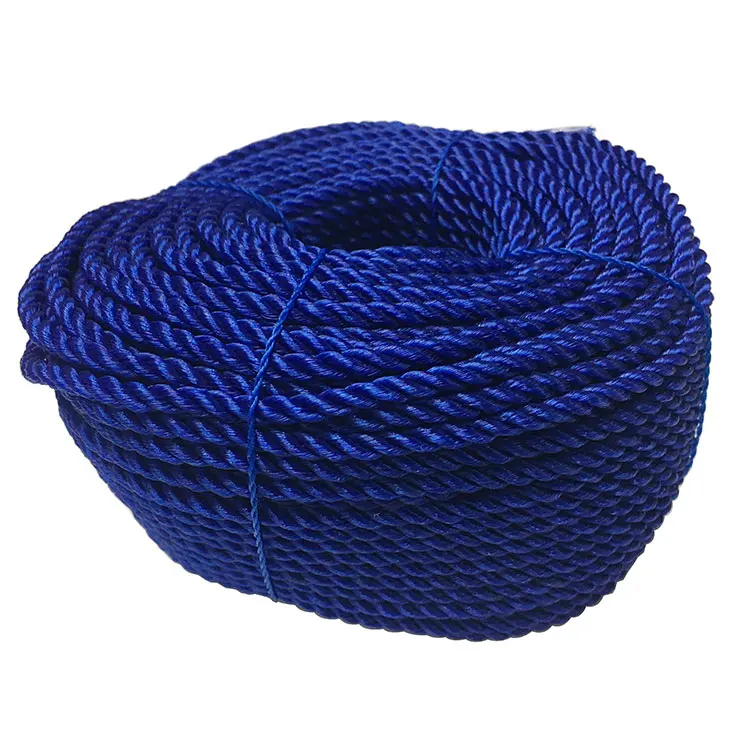 Китайская фабрика по изготовлению темно-синей цветовой полиэтиленовой упаковочной рыболовной веревки