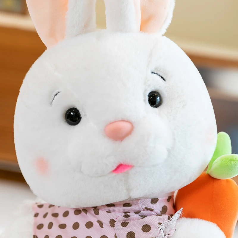 Wholesale Custom Cute Pink Bunny Plush Stuffed Toys Blue Animal Rabbit Doll Plush Toys Plush Bunny Toy