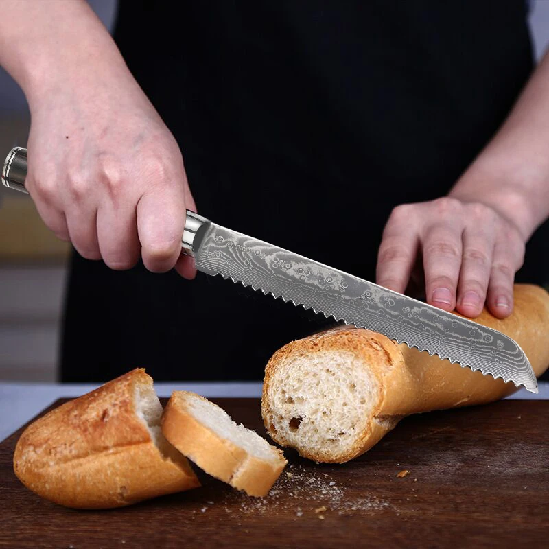 High Quality Japanese VG10 Damascus Kitchen Chef Knife Set