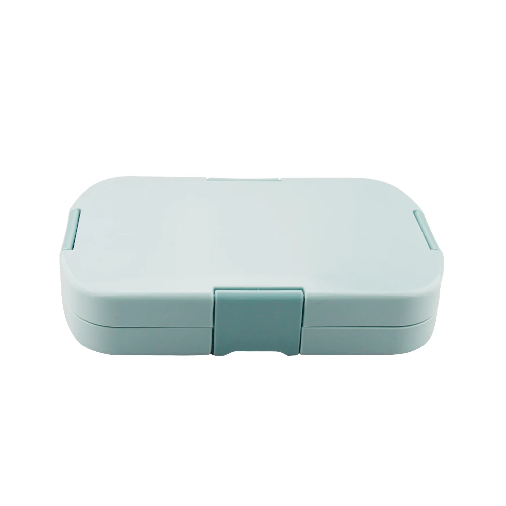 Детские пластиковые квадратные Ланч-боксы Bento с 6 отделениями и логотипом на заказ пищевые контейнеры