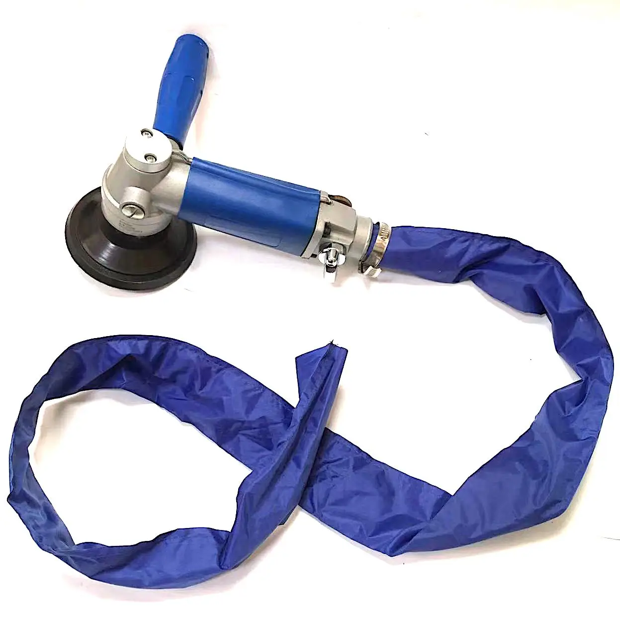 Rear Exhaust 4,500 rpm Four Inch Pneumatic Stone Polisher for right handed, left handed users Marble & Stone 4-Inch Granite Sand