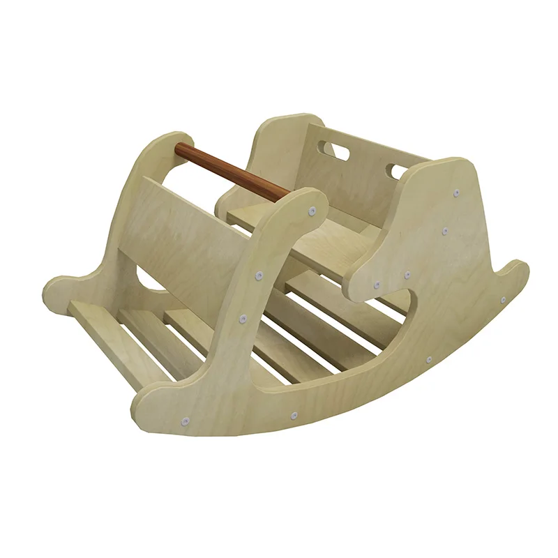 Nashow LMRK-003 High Quality Kid Montessori Furniture Wooden Toy Garcia Rocker Montessori Rocker