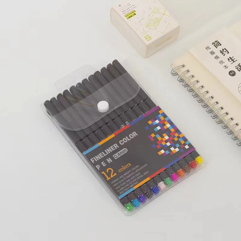 100Colors Calligraphy Sketching Thin Line Color Permanent Fineliner Set Tip Point Fine Liner Marker Pen Set