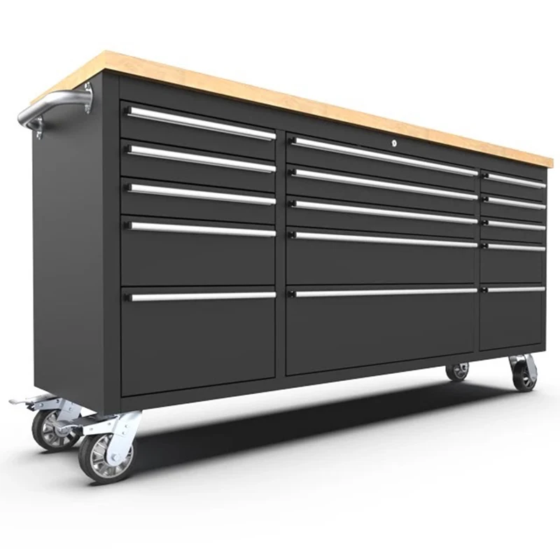 Workshop Equipment Rolling Garage Cabinet With Drawers Workshop Trolley Heavy Duty Tool Cabinet