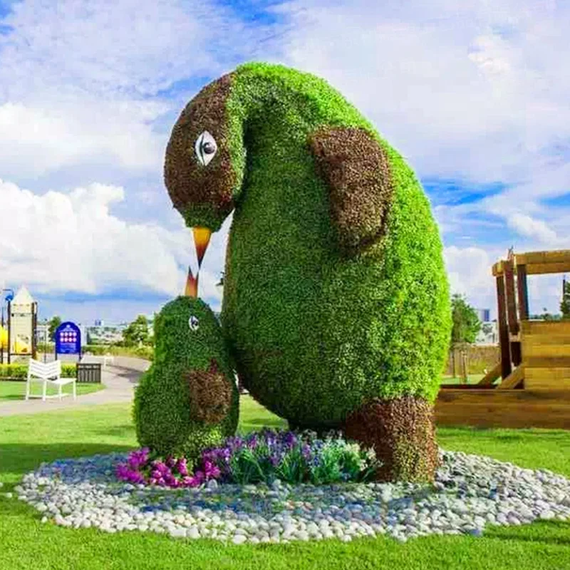 artificial Giant Outdoor artificial topiary grass plant sculpture green sculpture for garden decoration