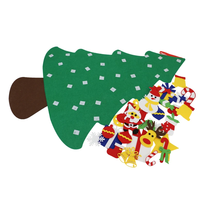 Factory Custom Christmas Tree New Year Gifts Kids Toys Tree DIY Felt christmas tree decoration