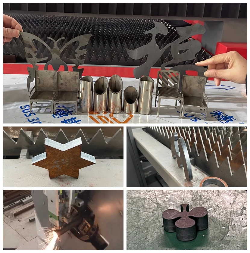 Raycus Max JPT Reci 1.5KW 2KW 3KW 6KW Multifunctional Metal Plate Pipe Sheet Tube Fiber Laser Cutting Machine