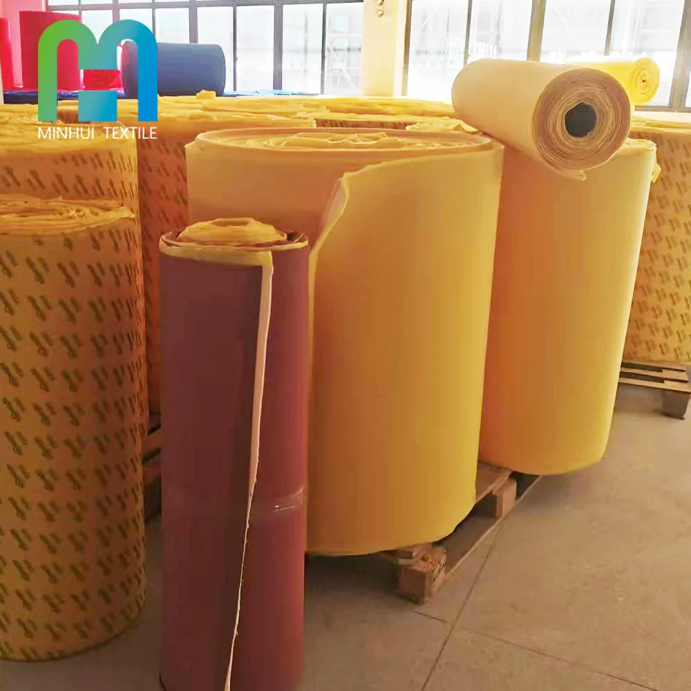 9MM Cheap Polyurethane Sponge Knit Polyester Laminated Pu Fabric Hot Fusible Interlining for Lumbar Traction Device