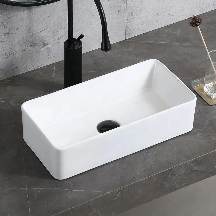 New Style Square Ceramic Basin Toilet Vanity Bathroom Small Hand Washbasin Cheap Wholesale Washing Basin Rectangle Bathroom Sink
