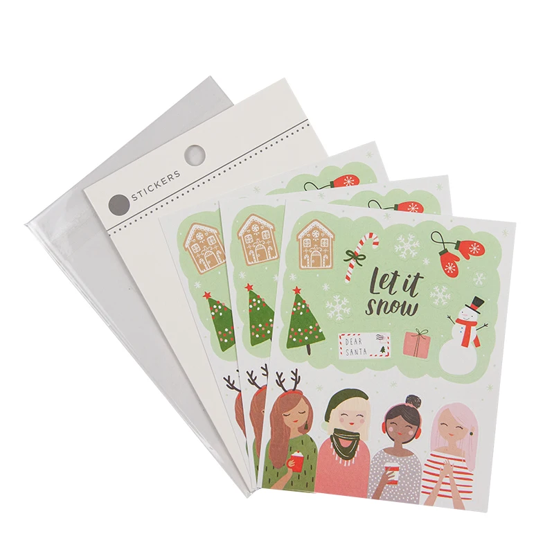 Self Adhesive Paper Labels Printing Custom Kiss Cut Sticker Sheet