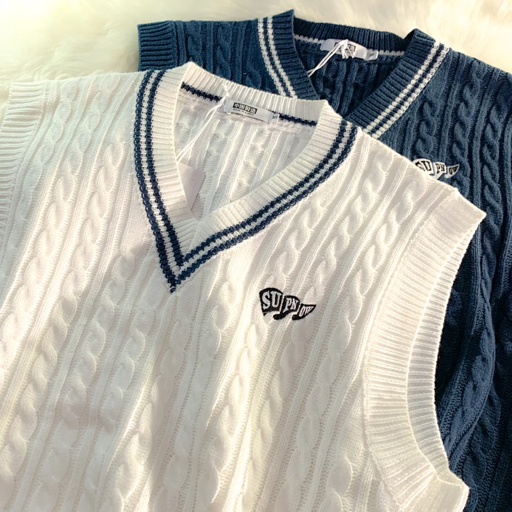 Winter Vest Casual knitted Men V-neck sweater male men Knitwear sweaters