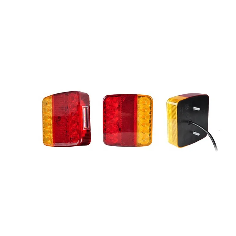 
High quality Trailer Truck Rectangle Led Tail Light Kit Indicator Turn Stop Braking Lamp Led Truck Tail Lighting 