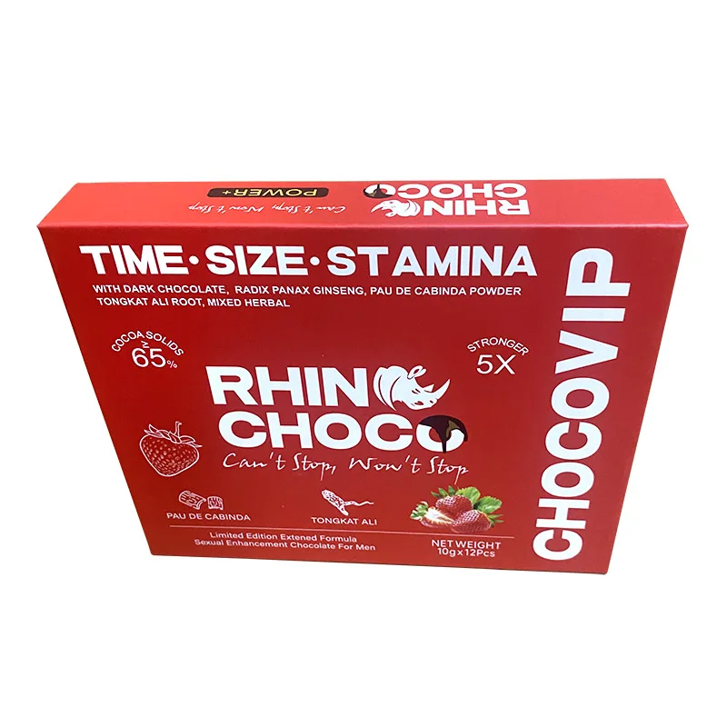 wholesale customized   medicament label stickers  Rhino Choco vip Chocolate